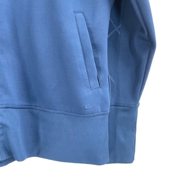 Nike Golf Dri Fit Blue Full Zip Collarless Jacket Mens Size Large Outdoor - Picture 2 of 13